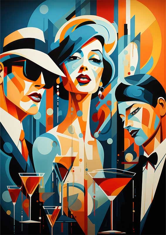 Shop Stunning Abstract Art Metal Posters Wall Art Galore