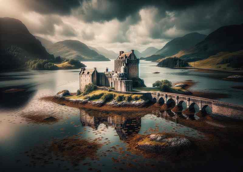 Eilean Donan Castle | Metal Poster (Situated on a Small Tidal Island)