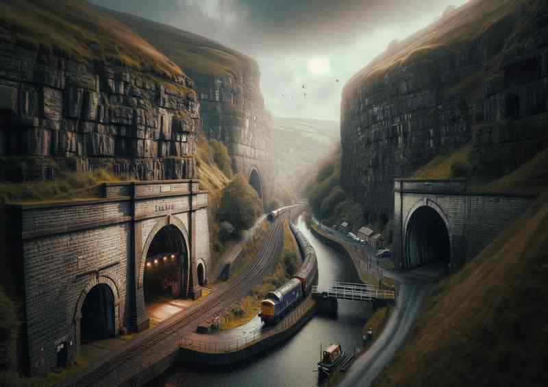 Standedge Tunnels West Yorkshire Metal Poster