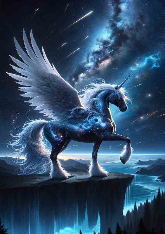 Stellar Pegasus Night Sky Metal Poster
