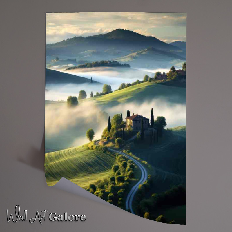 Buy Unframed Poster : (A beautiful Morning In Tuscany)