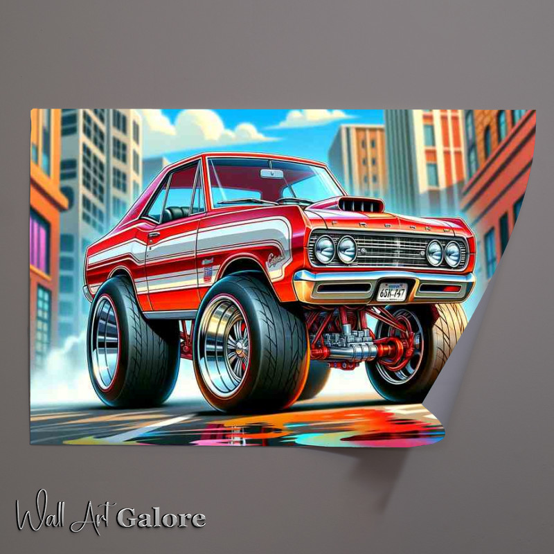 Buy Unframed Poster : (1963 Ford Gran Torino style from Starsky Hutch)