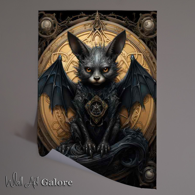 Buy Unframed Poster : (A bat sitting)