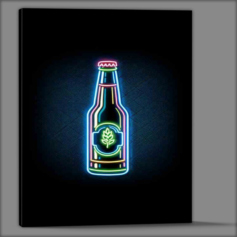 Buy Canvas : (A beer bottle with no background ideal for a home bar)
