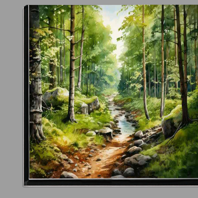 Buy Di-Bond : (A Beautiful Forest With A Path Nestled Through It)