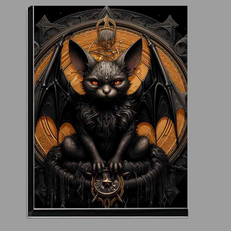 Buy Di-Bond : (A bat sitting on the moon and holding a pentagram)